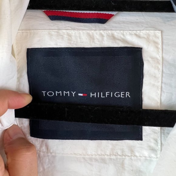 Vintage Tommy Hilfiger 1/4 Zip Pullover Hooded Windbreaker small - Picture 3 of 10
